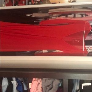 Red beach cover up